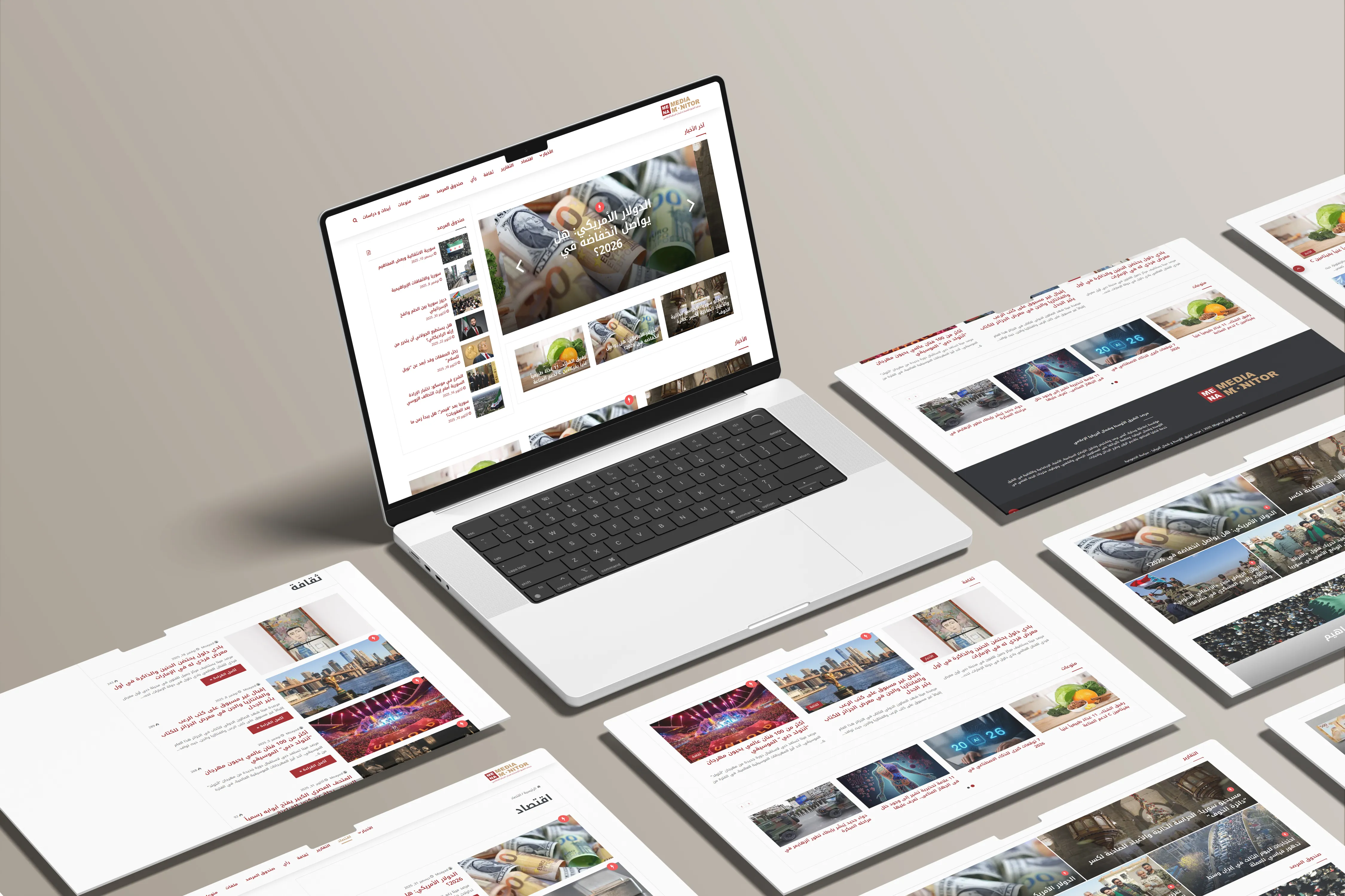 Mena Monitor Website Design 2